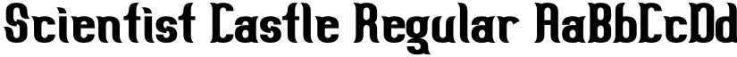 Scientist Castle Regular font
