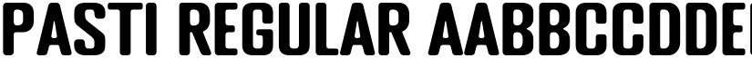 PASTI Regular font