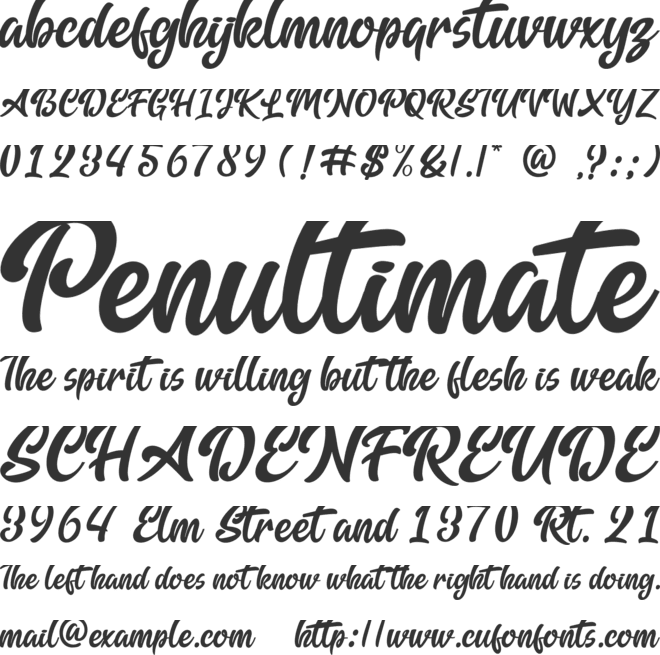 Alpha Monday font preview