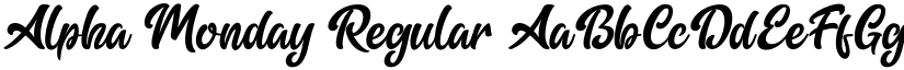 Alpha Monday Regular font