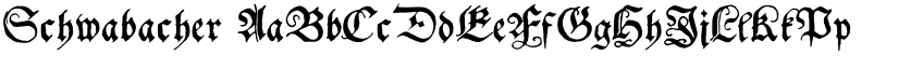Schwabacher font