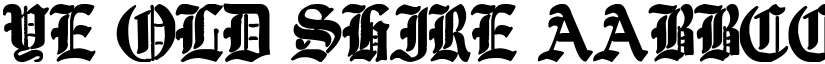 Ye Old Shire font
