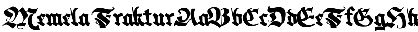 Memela Fraktur font download