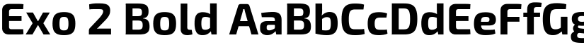 Exo 2 Bold font