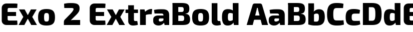 Exo 2 ExtraBold font