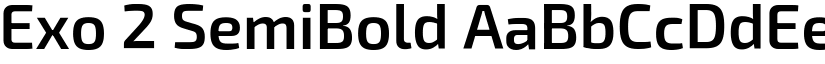 Exo 2 SemiBold font