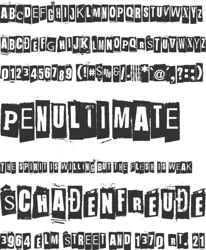 Jockey Full Of Bourbon font preview