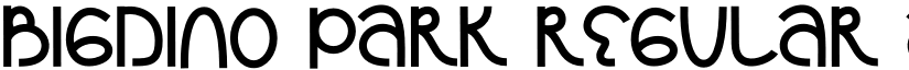 Bigdino Park Regular font