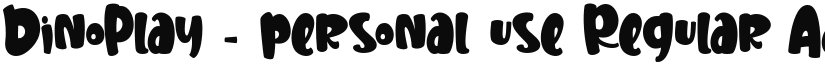 DinoPlay - personal use Regular font