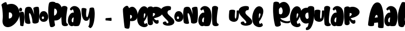 DinoPlay - personal use Regular font