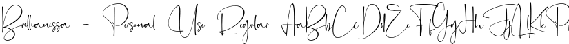 Brillianissa - Personal Use Regular font