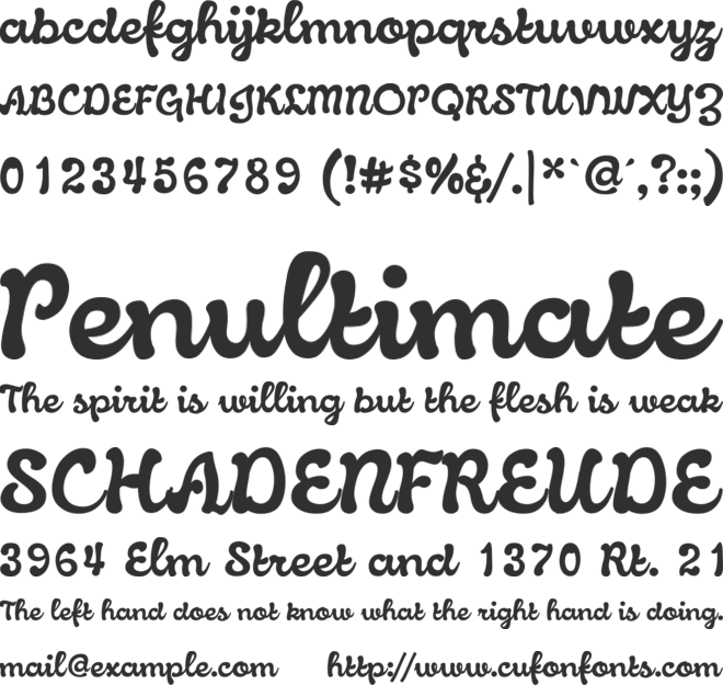 Knud font preview