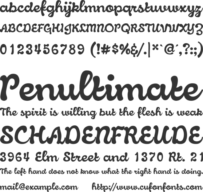 Knud font preview