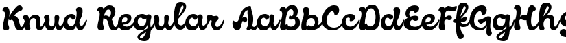 Knud Regular font