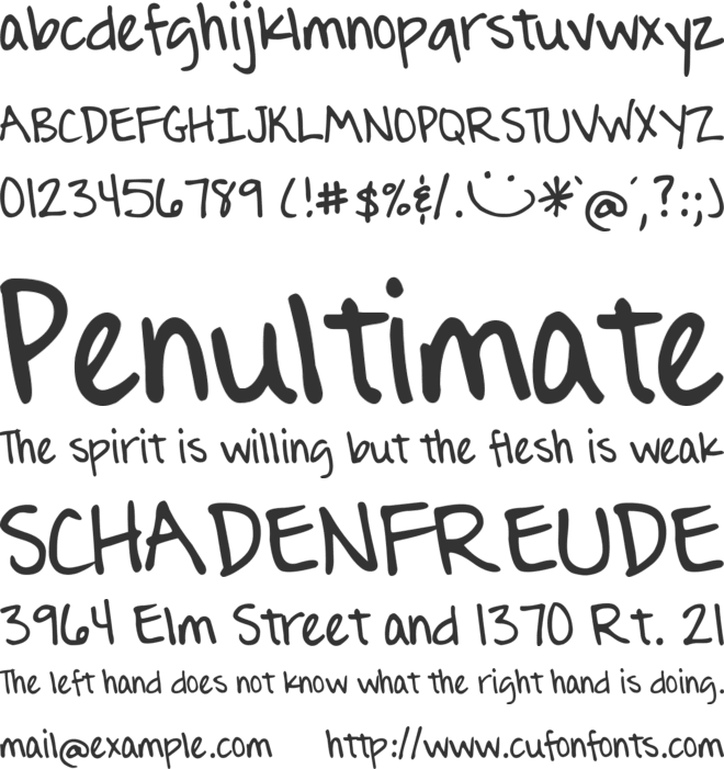DJB Journaling Font font preview