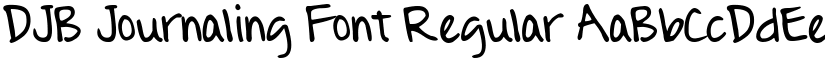 DJB Journaling Font Regular font