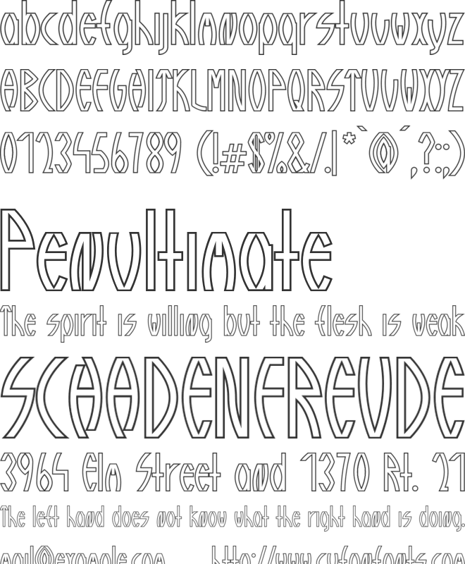 Guazhiru font preview