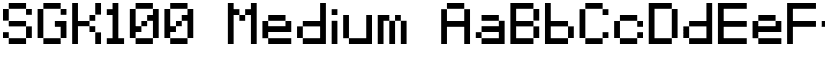 SGK100 Medium font