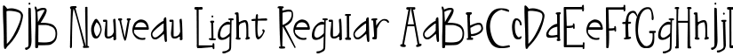 DJB Nouveau Light Regular font