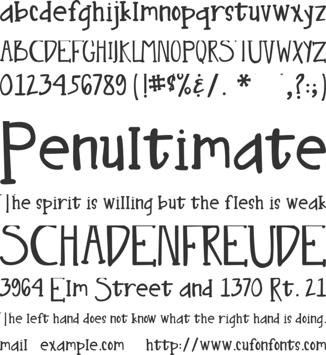 DJB Nouveau font preview