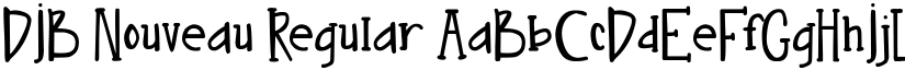DJB Nouveau Regular font