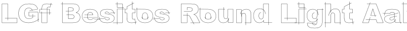 LGf Besitos Round Light font