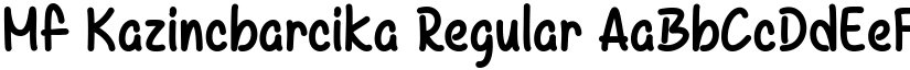 Mf Kazincbarcika Regular font