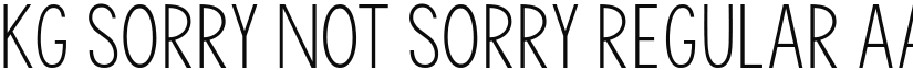 KG Sorry Not Sorry font download