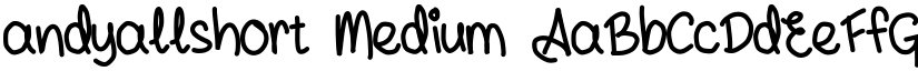 andyallshort Medium font