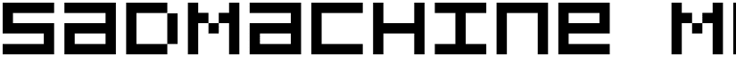 SadMachine Medium font