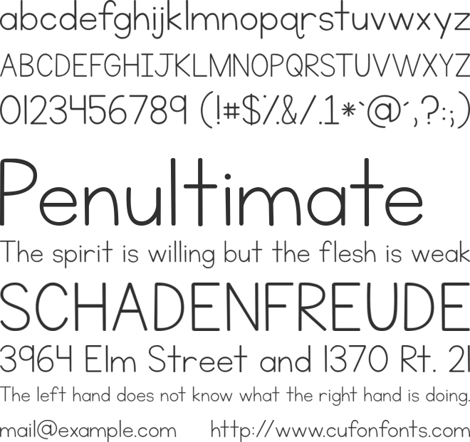 KG Neatly Printed font preview