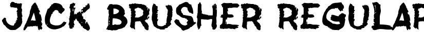 Jack Brusher Regular font