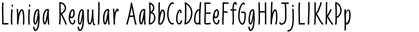 Liniga Regular font