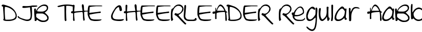 DJB THE CHEERLEADER Regular font