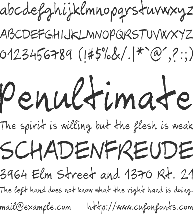 Carbax font preview