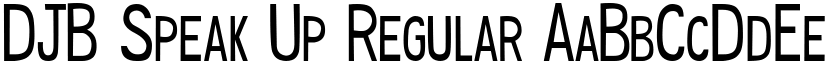 DJB Speak Up Regular font