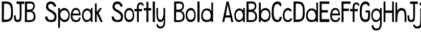 DJB Speak Softly Bold font