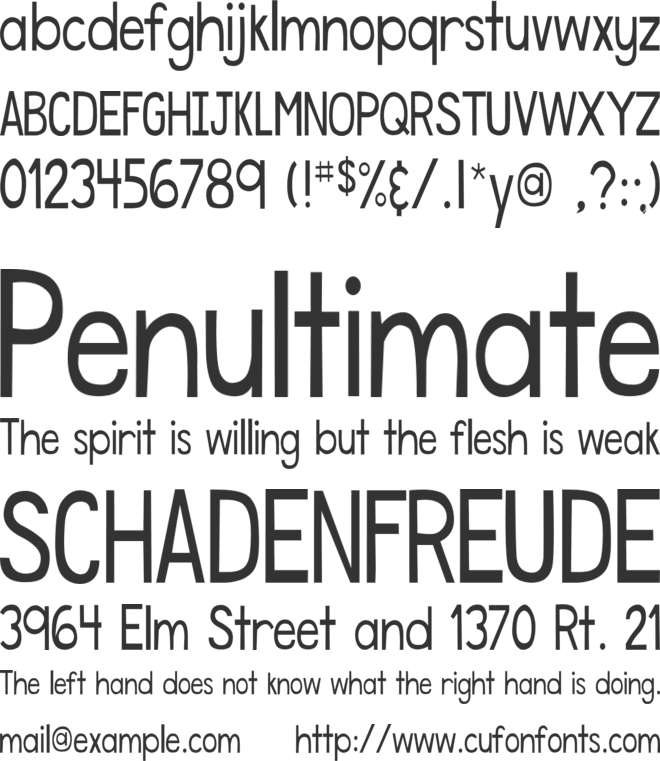 DJB Speak Softly font preview