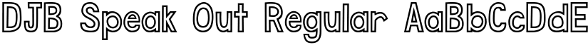 DJB Speak Out Regular font