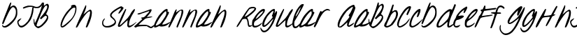 DJB Oh Suzannah Regular font