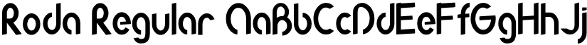 Roda Regular font