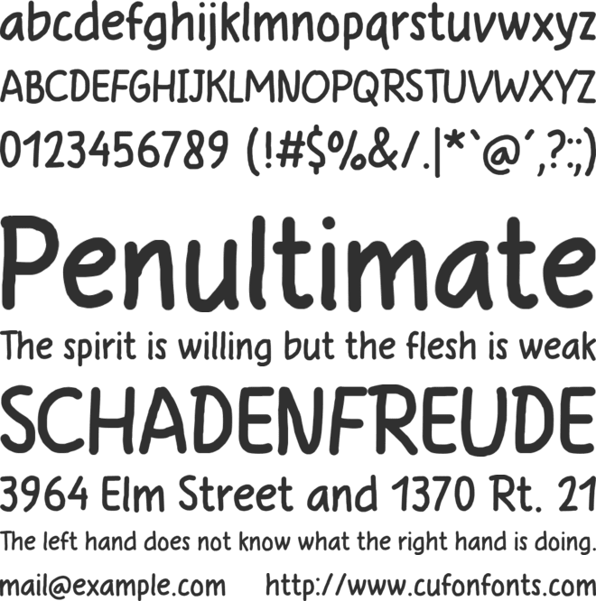 Anysome font preview