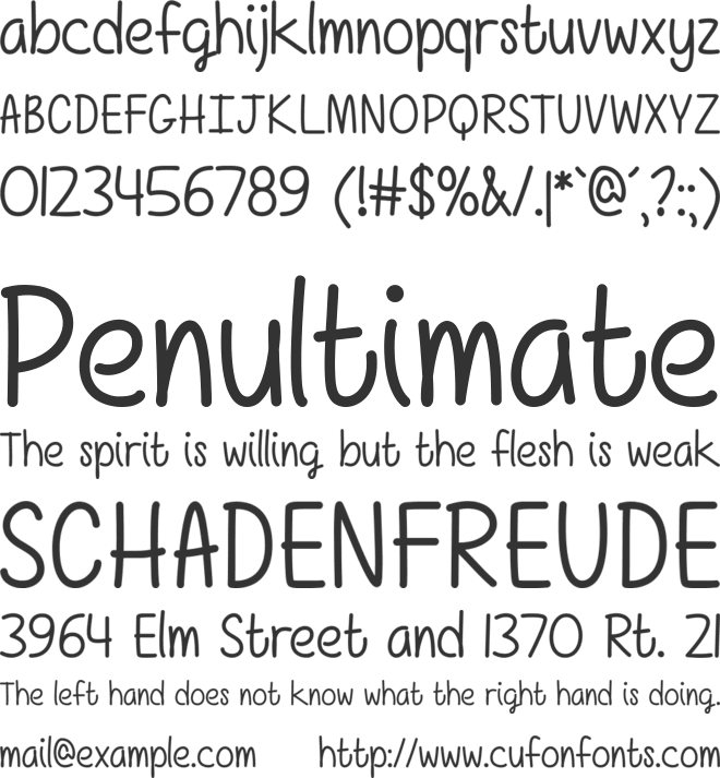 Girls Have Many Secrets font preview