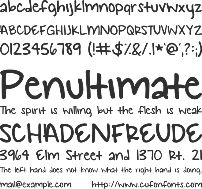 KG Small Town Southern Girl font preview