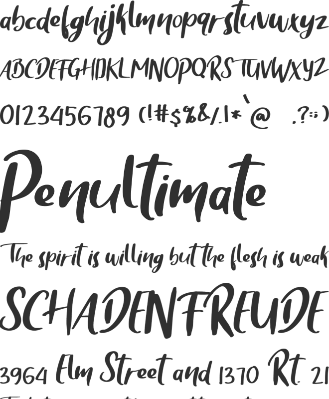 BabyShelly font preview