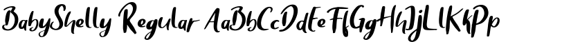 BabyShelly Regular font