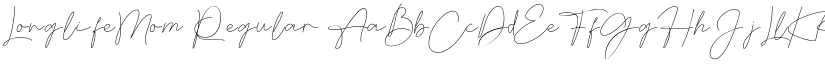 LonglifeMom Regular font