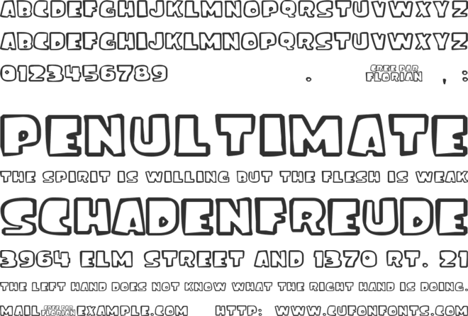 Ice Age font preview