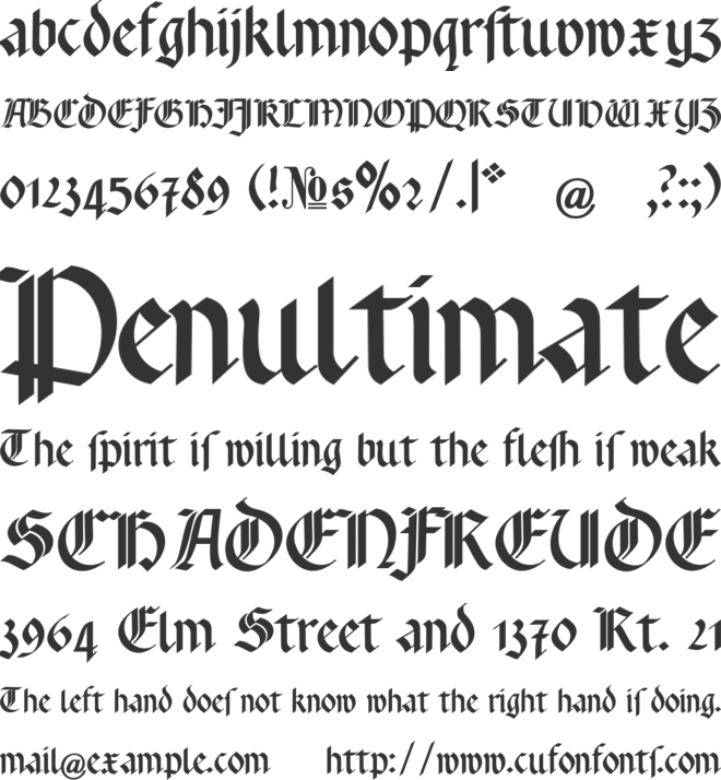 Rotunda Pommerania font preview