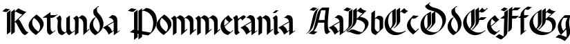 Rotunda Pommerania font